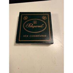 Pimpernel Coasters Set of 6 Edinburgh Scotland Scenes Acrylic Cork Back Vintage